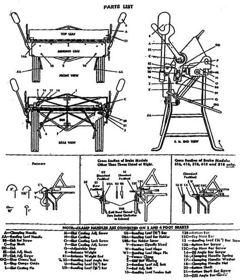 15 ton chicago sheet metal brake flywheel disassembly|Chicago Steel Standard Hand Brake Instruction Sheet & Parts List.